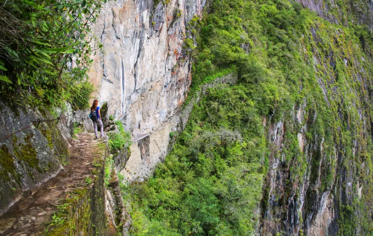 The Inca Bridge at Machu Picchu