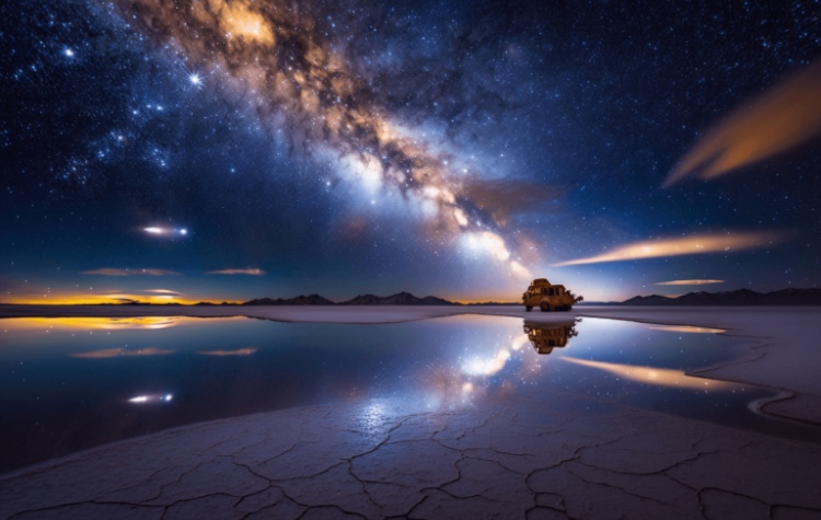 Stargazing in Uyuni Bolivia