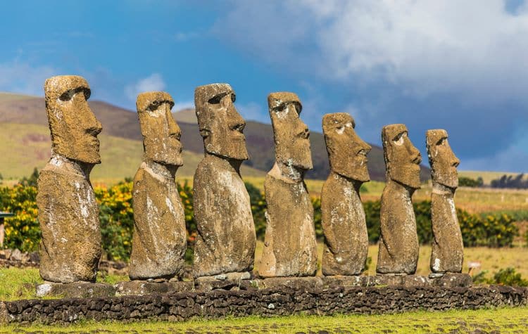 Easter island heads