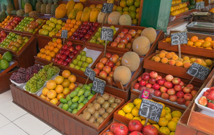 Sample Exotic Fruit In The Surquillo Market