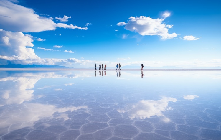 Reflections on the Uyuni Salt Flats