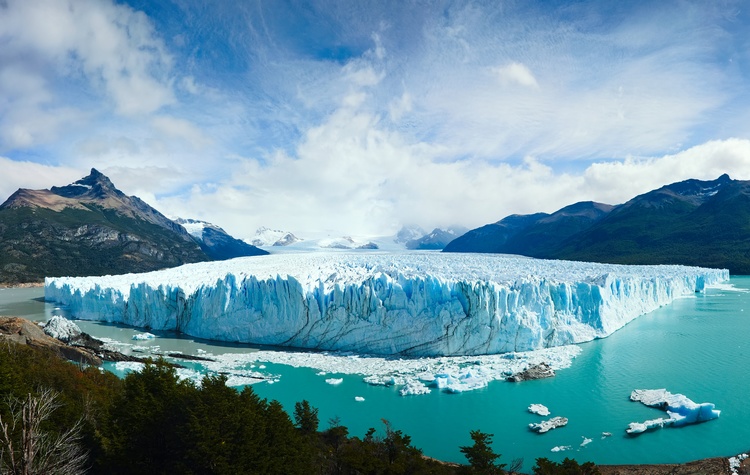 Patagonia stretches across Argentina and Chile