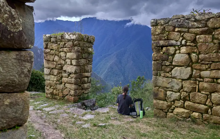 Arriving at Machu Picchu