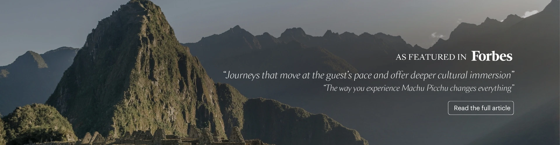 machu picchu Forbes